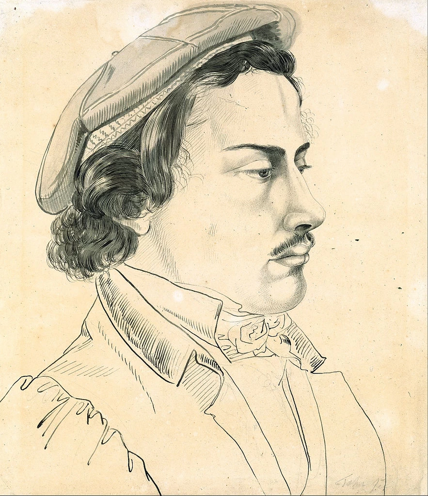 Carl Philipp Fohr - Ritratto di uno studente, Museum Kunstpalast